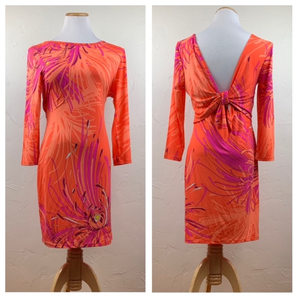Trina Turk Jersey back to front knotted dress - Picture 2 of 8